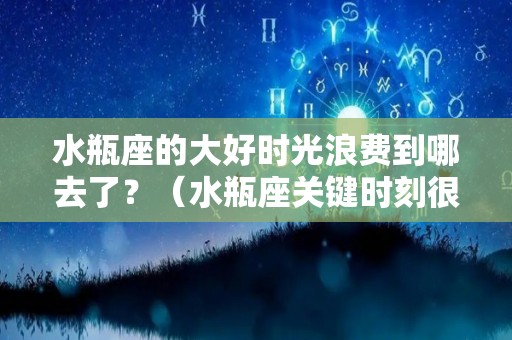 水瓶座的大好时光浪费到哪去了？（水瓶座关键时刻很给力）