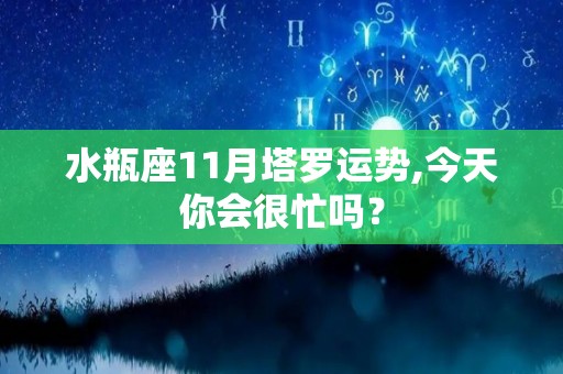 水瓶座11月塔罗运势,今天你会很忙吗？