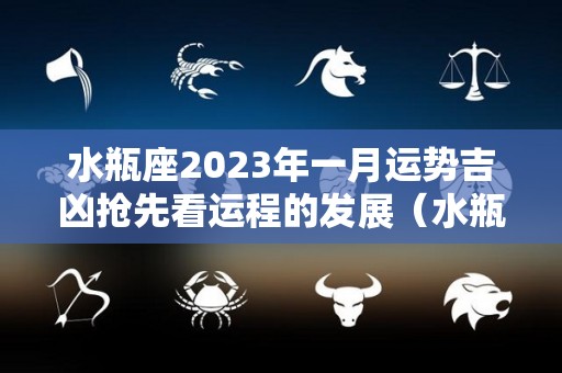 水瓶座2023年一月运势吉凶抢先看运程的发展（水瓶座2023年每月运势）