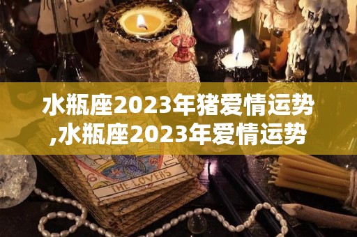 水瓶座2023年猪爱情运势,水瓶座2023年爱情运势