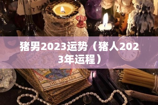 猪男2023运势（猪人2023年运程）