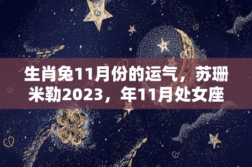 生肖兔11月份的运气，苏珊米勒2023，年11月处女座