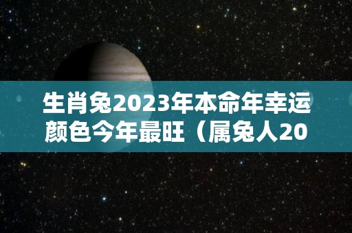 生肖兔2023年本命年幸运颜色今年最旺（属兔人2023年本命年）