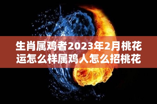 生肖属鸡者2023年2月桃花运怎么样属鸡人怎么招桃花运（属鸡在2023年运势完整版）