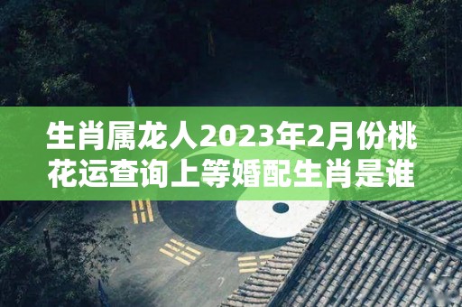 生肖属龙人2023年2月份桃花运查询上等婚配生肖是谁（2023属龙人全年12个月运势）