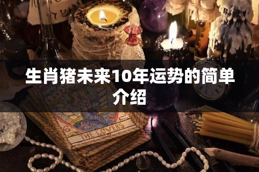 生肖猪未来10年运势的简单介绍