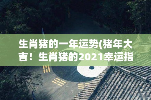 生肖猪的一年运势(猪年大吉！生肖猪的2021幸运指南)