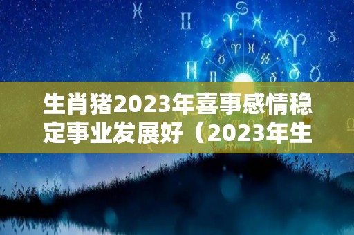 生肖猪2023年喜事感情稳定事业发展好（2023年生肖猪的全年运势）