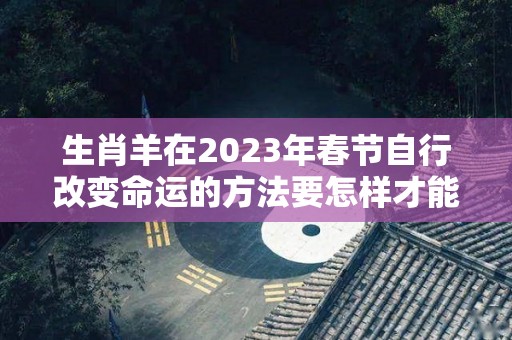 生肖羊在2023年春节自行改变命运的方法要怎样才能转运（羊在2023年运势是达到顶峰）