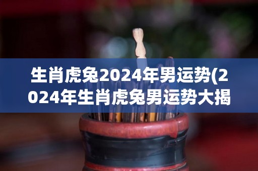 生肖虎兔2024年男运势(2024年生肖虎兔男运势大揭秘！)