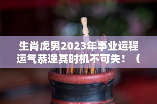 生肖虎男2023年事业运程运气恭逢其时机不可失！（属虎人在2023年）