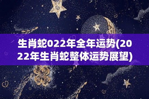 生肖蛇022年全年运势(2022年生肖蛇整体运势展望)