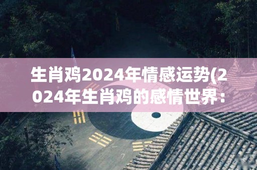 生肖鸡2024年情感运势(2024年生肖鸡的感情世界：浪漫期待与幸福光芒)