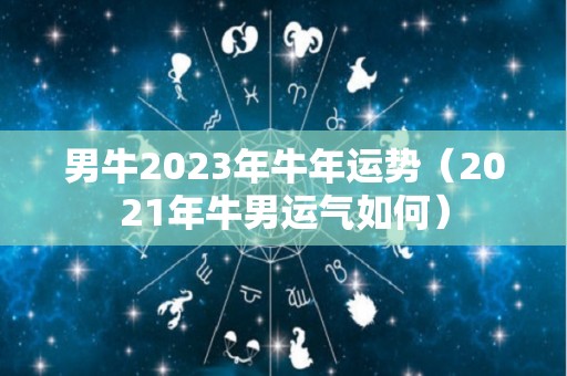 男牛2023年牛年运势（2021年牛男运气如何）