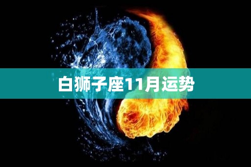 白狮子座11月运势