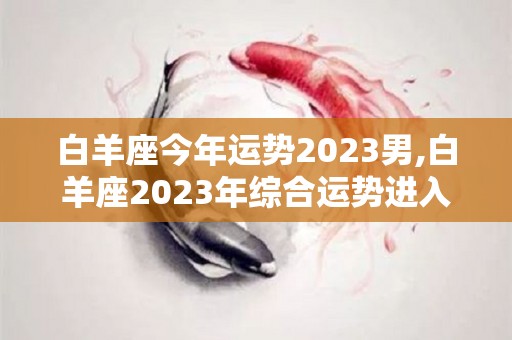 白羊座今年运势2023男,白羊座2023年综合运势进入2023年，白羊座的财富运势表现一般般