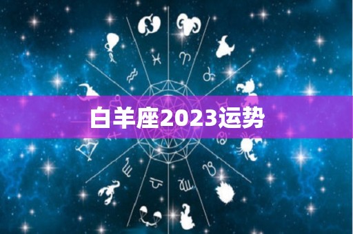 白羊座2023运势