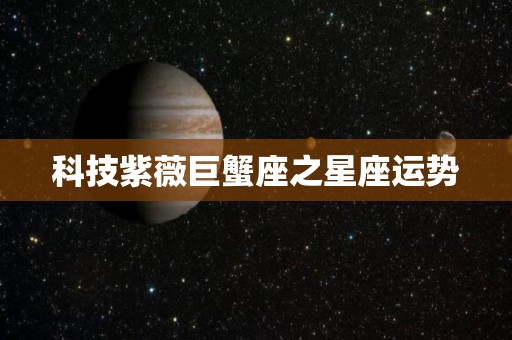 科技紫薇巨蟹座之星座运势