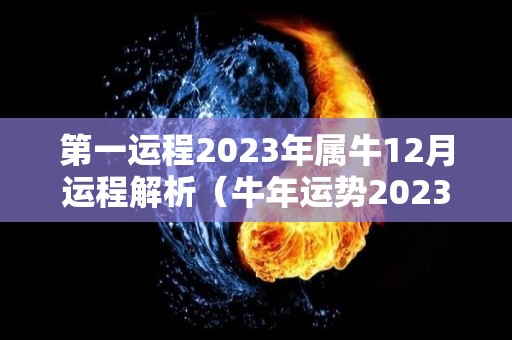 第一运程2023年属牛12月运程解析（牛年运势2023年运势12生肖牛）