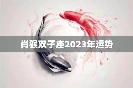 肖猴双子座2023年运势