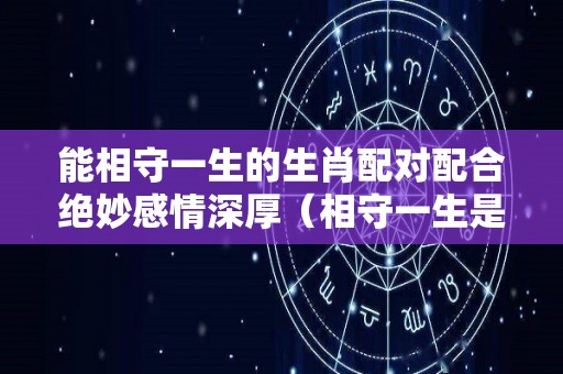 能相守一生的生肖配对配合绝妙感情深厚（相守一生是成语吗）