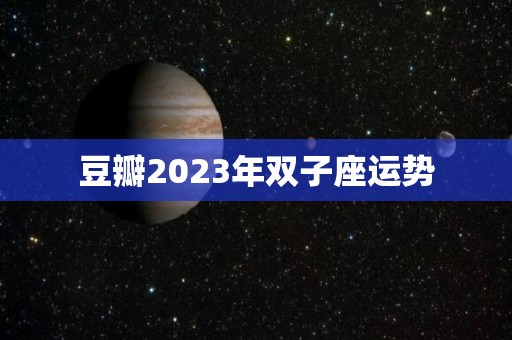 豆瓣2023年双子座运势