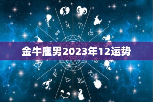 金牛座男2023年12运势