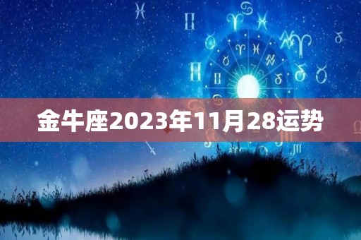 金牛座2023年11月28运势