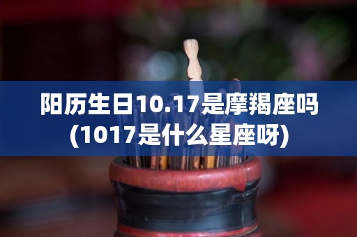 阳历生日10.17是摩羯座吗(1017是什么星座呀)