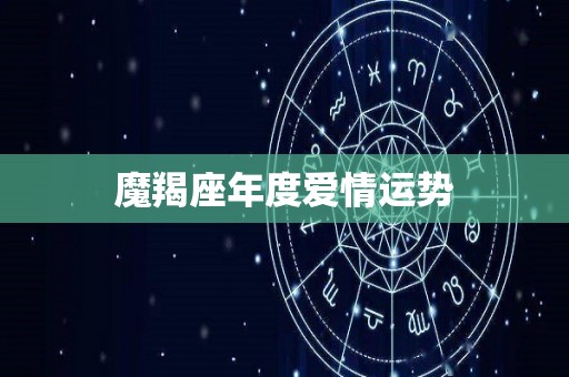 魔羯座年度爱情运势