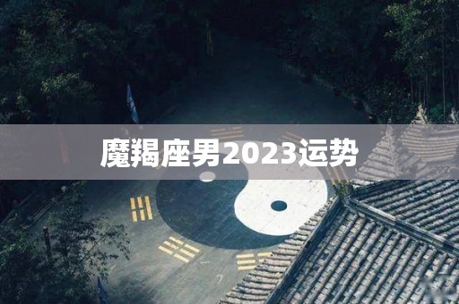 魔羯座男2023运势