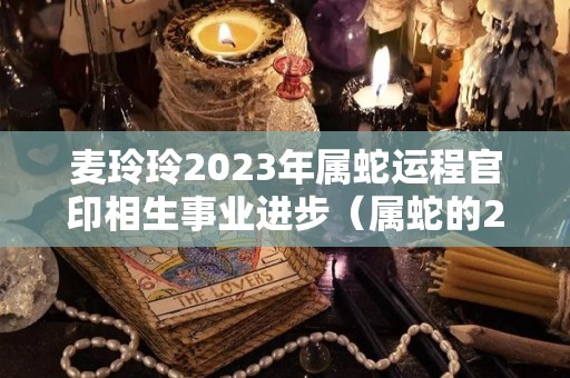 麦玲玲2023年属蛇运程官印相生事业进步（属蛇的2023年运势）