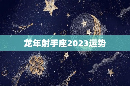 龙年射手座2023运势