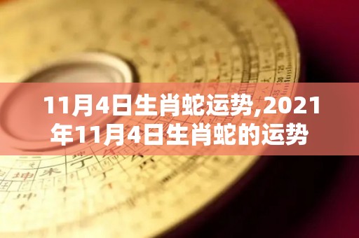 11月4日生肖蛇运势,2021年11月4日生肖蛇的运势