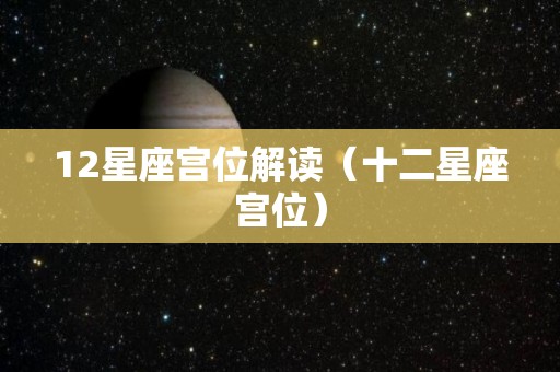 12星座宫位解读（十二星座宫位）