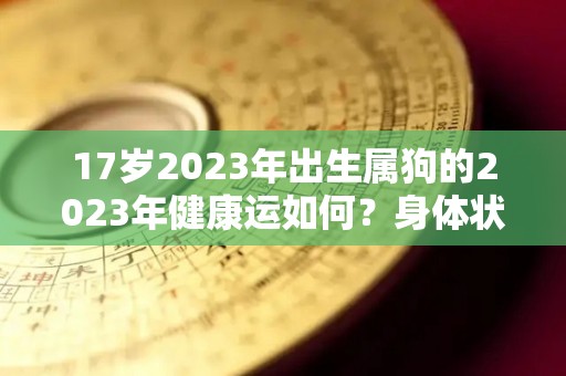 17岁2023年出生属狗的2023年健康运如何？身体状况整体不错（2023年生肖狗的全年运势）