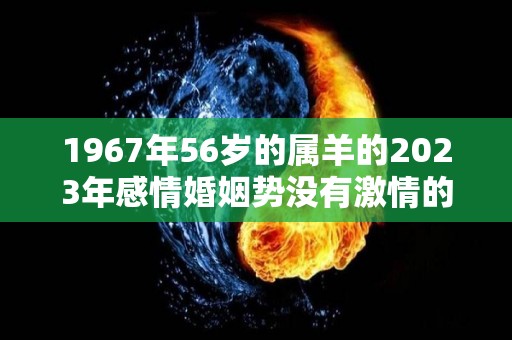 1967年56岁的属羊的2023年感情婚姻势没有激情的生活怎么继续（1967年属羊2023年运势及运程详解）