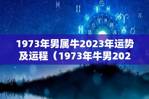 1973年男属牛2023年运势及运程（1973年牛男2023年运势完整版）