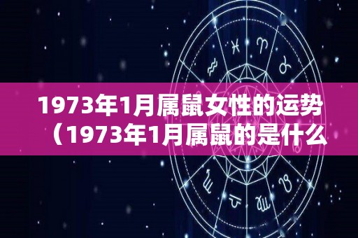 1973年1月属鼠女性的运势（1973年1月属鼠的是什么命）