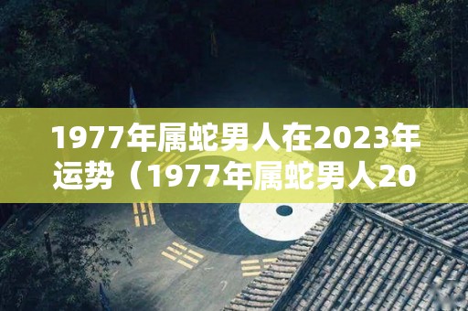 1977年属蛇男人在2023年运势（1977年属蛇男人2023年运势如何）