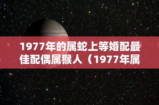 1977年的属蛇上等婚配最佳配偶属猴人（1977年属蛇的婚配禁忌）