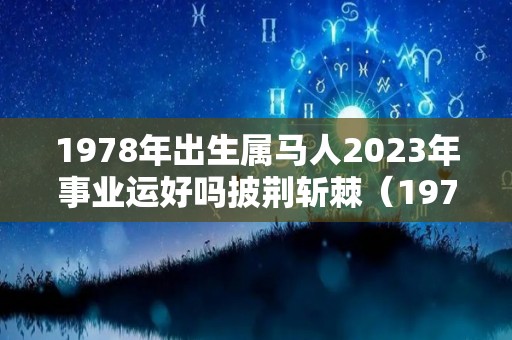 1978年出生属马人2023年事业运好吗披荆斩棘（1978属马2023年运势及运程）