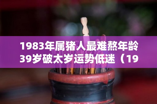 1983年属猪人最难熬年龄39岁破太岁运势低迷（1983年属猪犯太岁吗）