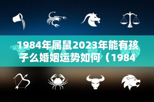 1984年属鼠2023年能有孩子么婚姻运势如何（1984年属鼠2023年运势每月运势）