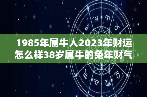 1985年属牛人2023年财运怎么样38岁属牛的兔年财气好吗的简单介绍