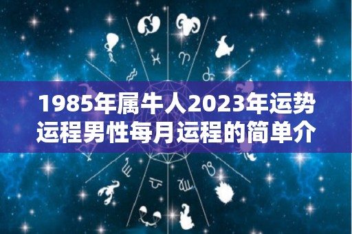 1985年属牛人2023年运势运程男性每月运程的简单介绍