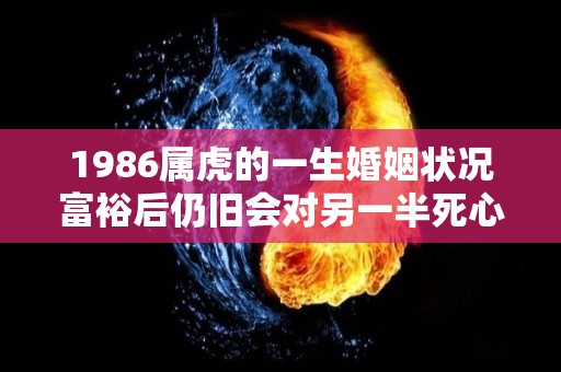 1986属虎的一生婚姻状况富裕后仍旧会对另一半死心塌地（1986年属虎人的婚姻感情）