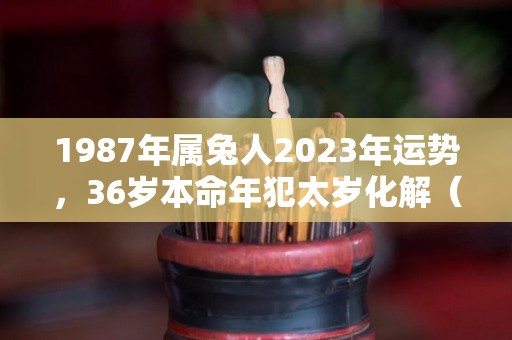 1987年属兔人2023年运势，36岁本命年犯太岁化解（1987年的属兔在2023怎么样）