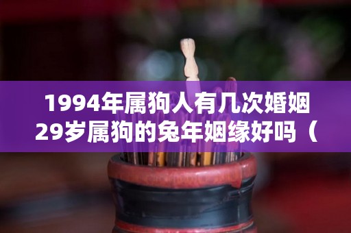 1994年属狗人有几次婚姻29岁属狗的兔年姻缘好吗（1994年属狗人婚姻命运）