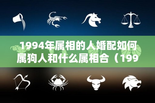 1994年属相的人婚配如何属狗人和什么属相合（1994年属狗跟什么属相最配）